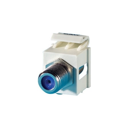 Ortronics F-CONNECTOR MULTIMEDIA MOD 110, F/F (75 OHM), TECHCHOICE, FOG WHITE ROHS KSFCN